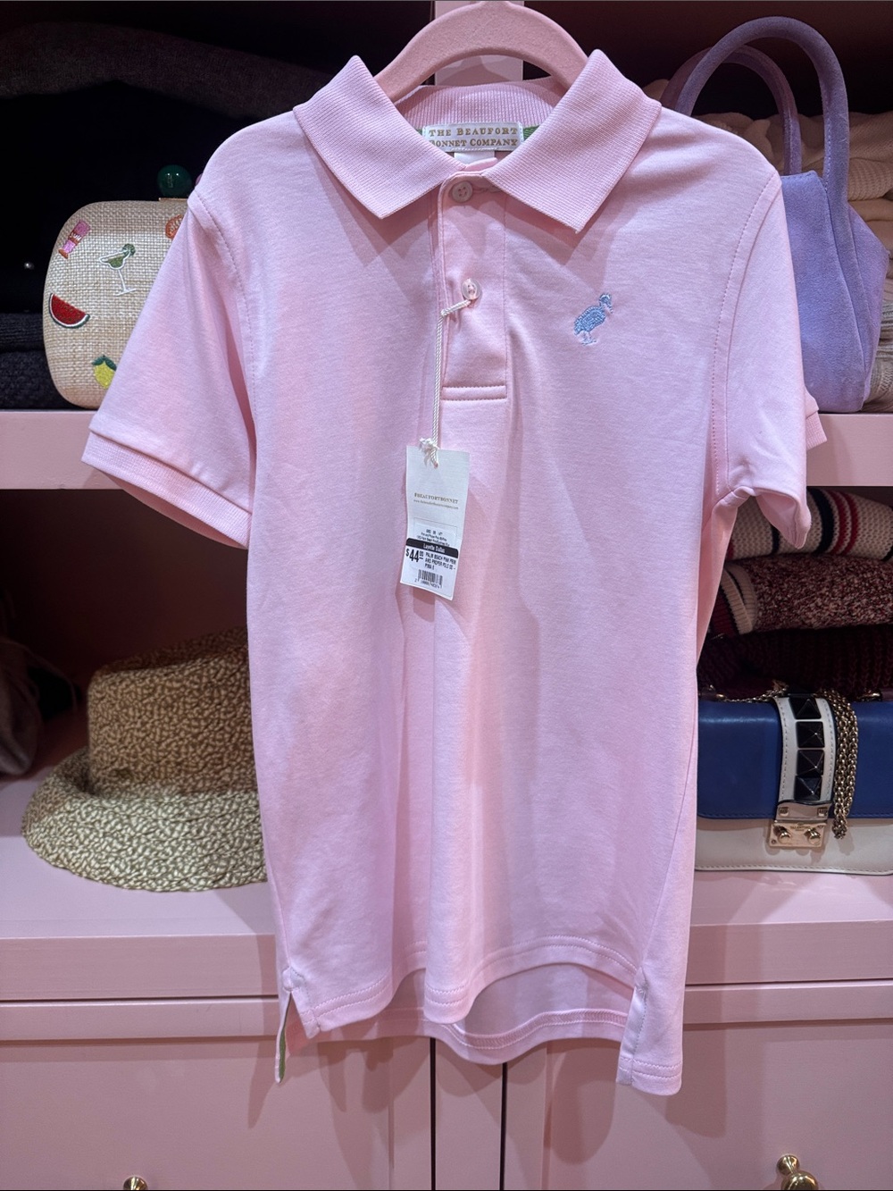 The Beaufort Bonnet Company Light Pink Polo Shirt